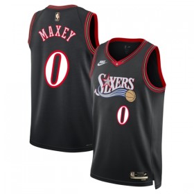 Camiseta Hombre Philadelphia 76ers Tyrese Maxey 2025-26 Nike Classic Edition Negro Swingman